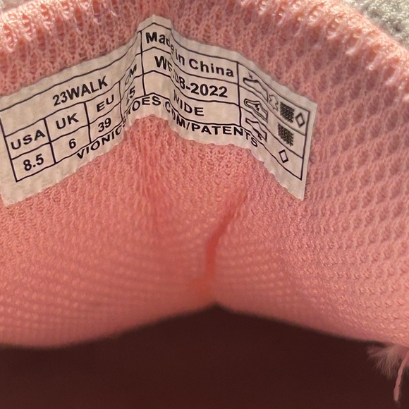 Vionic 23Walk Sneakers White Baby Pink Size 8.5 - Picture 6 of 6